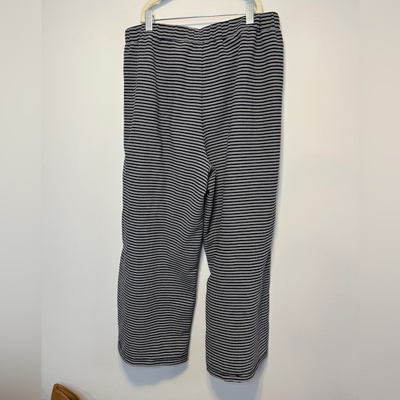 Madewell Texture & Thread Wide Leg Pull On Pant in Stripe Sz M - Picture 7 of 10